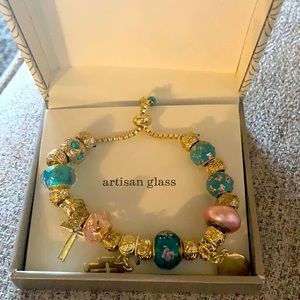 Artisan glass bracelet